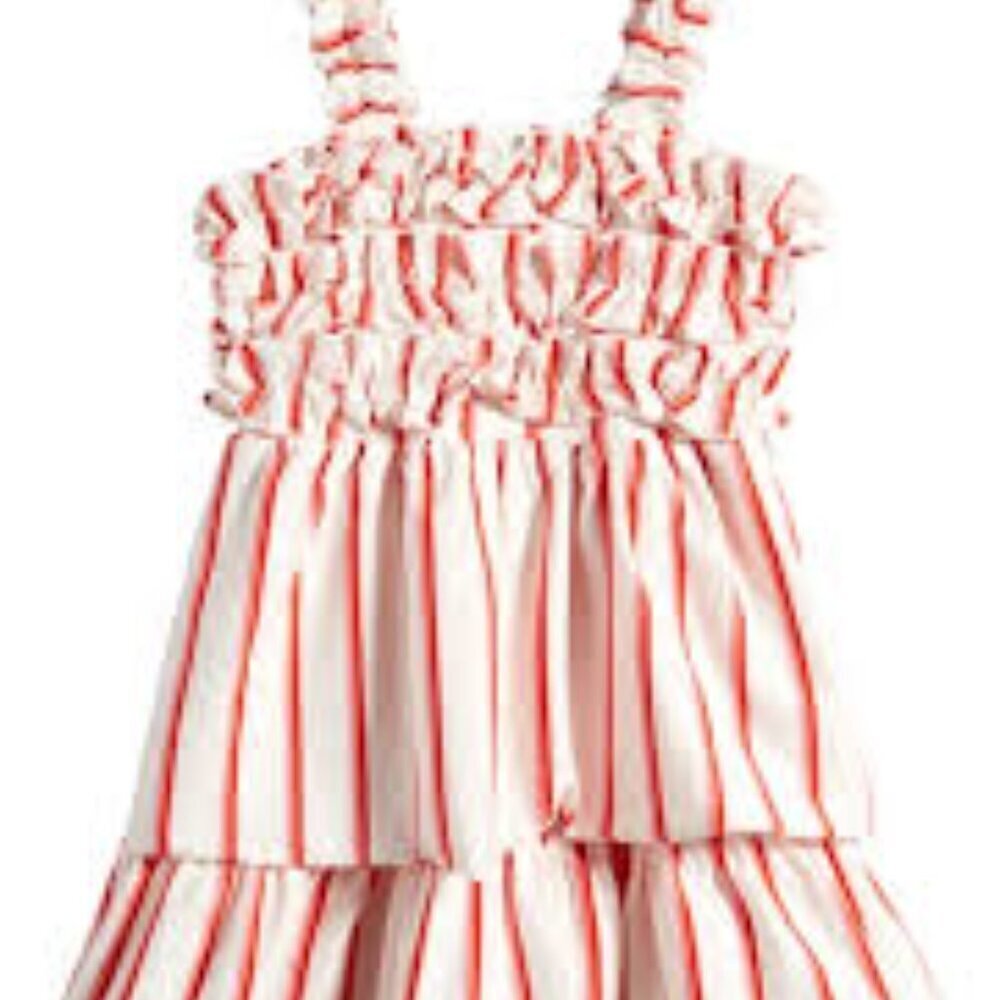 Truly Me Size 6 Red striped dress